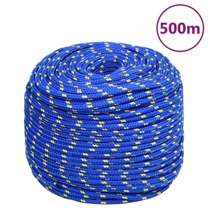 Berkfield Boat Rope Blue 10 mm 500 m Polypropylene