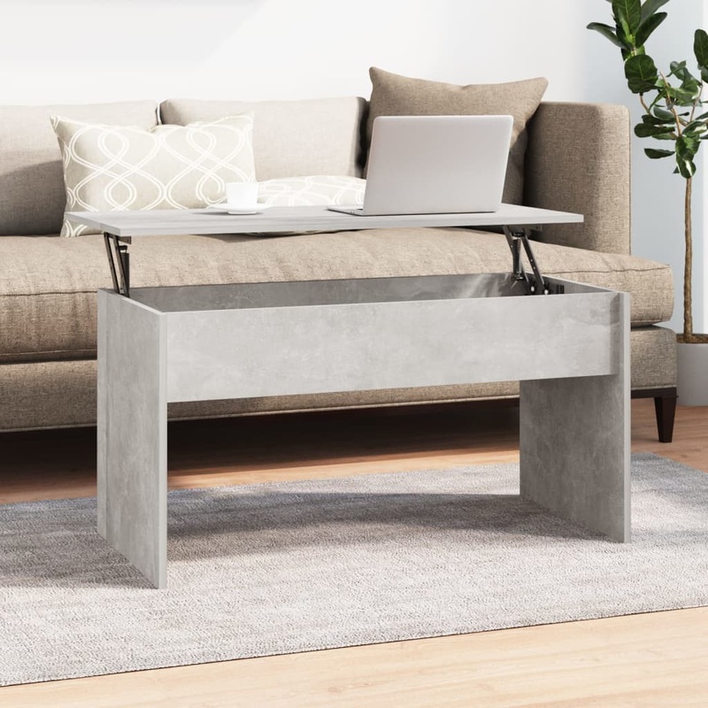 Berkfield Coffee Table Concrete Grey 102×50.5×52.5 cm Engineered Wood