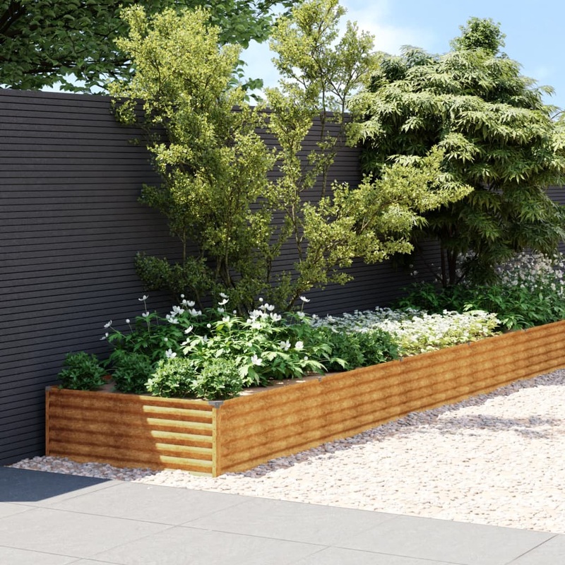 Berkfield Garden Raised Bed 1150x100x36 cm Corten Steel