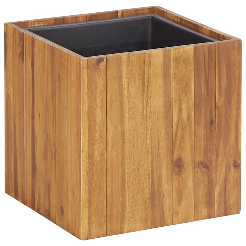 Berkfield Garden Raised Bed Pot 33.5×33.5×33.5 cm Solid Acacia Wood