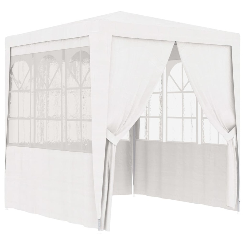 Berkfield Professional Party Tent with Side Walls 2.5×2.5 m White 90 g/m__