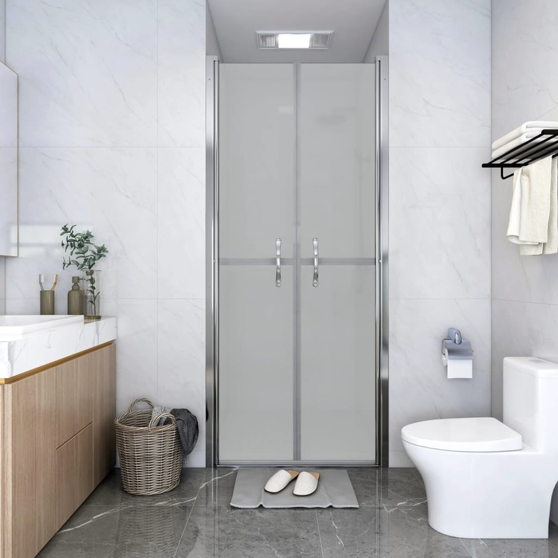 Berkfield Shower Door Frosted ESG 76×190 cm
