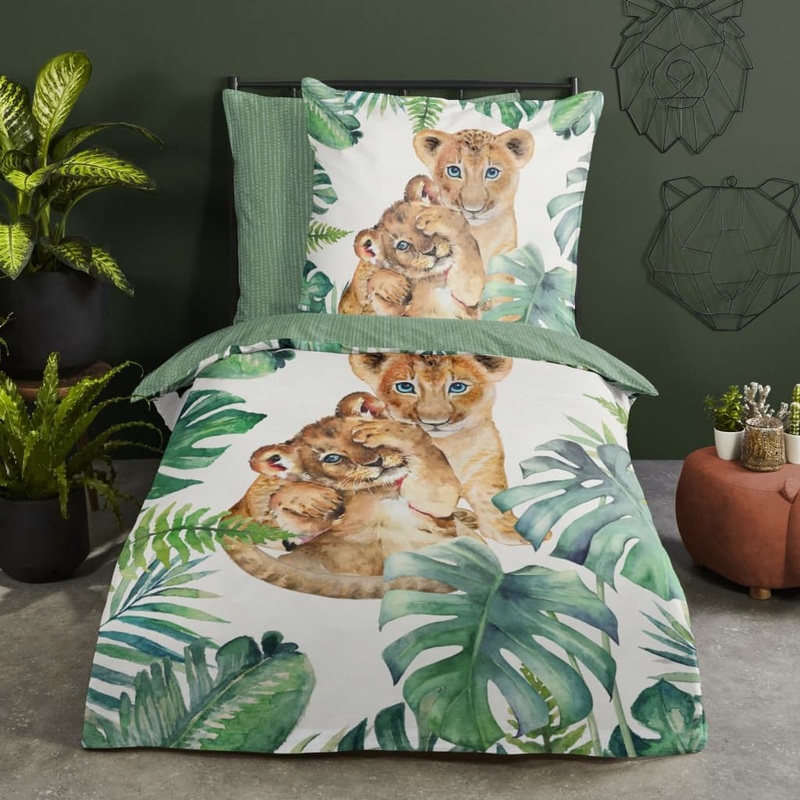 Good Morning Kids Duvet Cover JUNGLE 135×200 cm Green