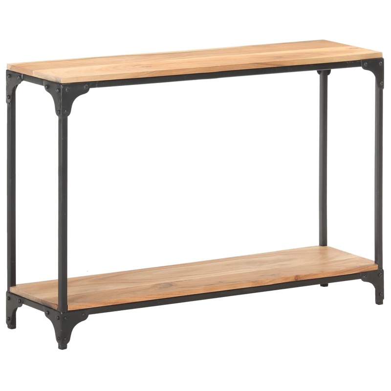 Berkfield Console Table 110x30x75 cm Solid Acacia Wood