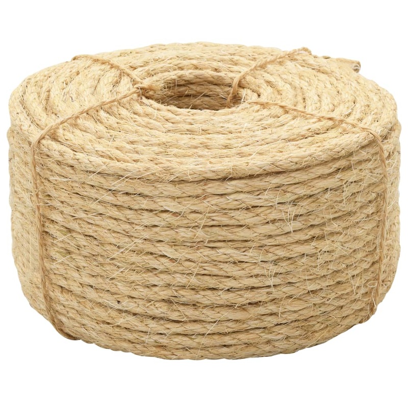 Berkfield Rope 100% Sisal 10 mm 100 m