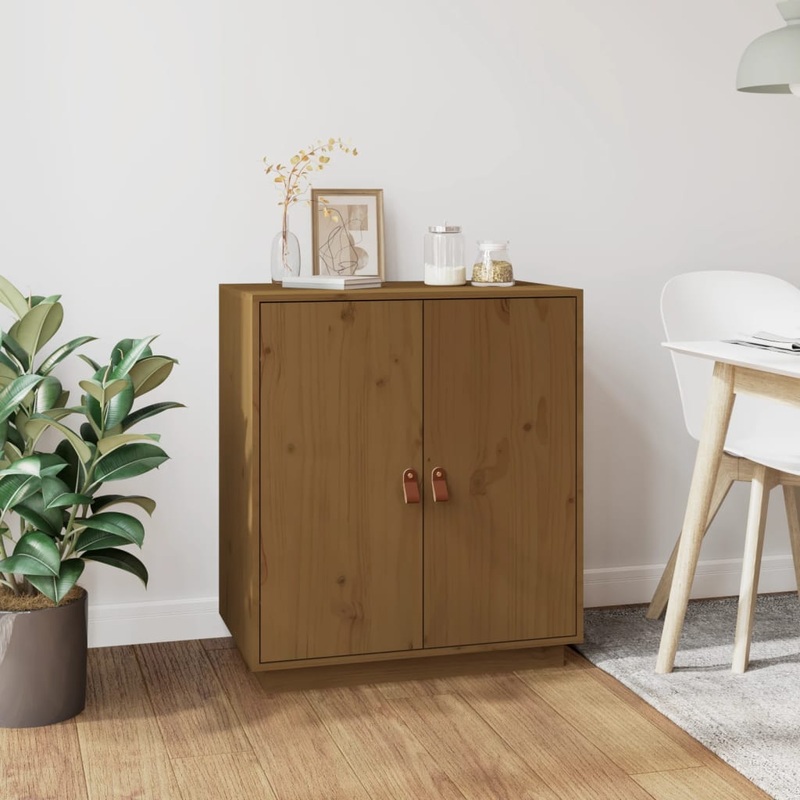 Berkfield Sideboard Honey Brown 65,5x40x75 cm Solid Wood Pine