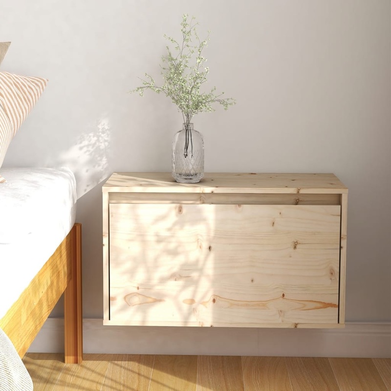 Berkfield Wall Cabinet 60x30x35 cm Solid Pinewood