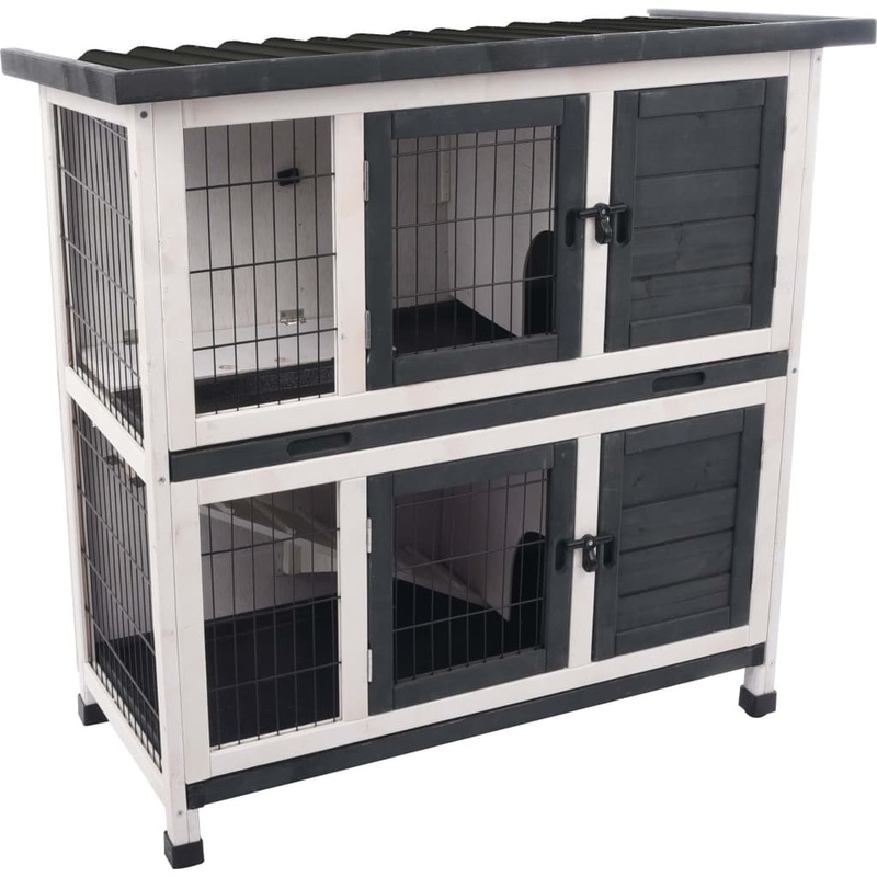 FLAMINGO Rabbit Hutch Combi 1 Rustic 100x50x102cm