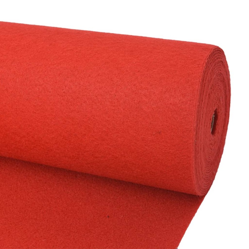 Berkfield Exhibition Carpet Plain 1.2×12 m Red