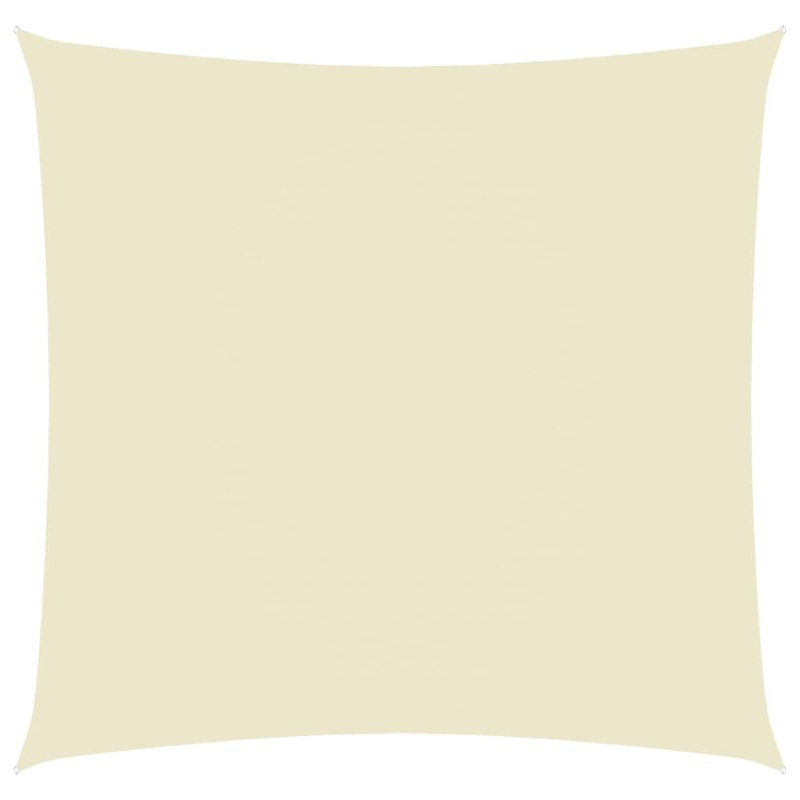 Berkfield Sunshade Sail Oxford Fabric Square 4×4 m Cream