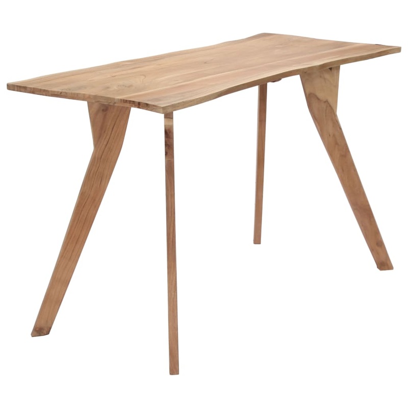 Berkfield Dining Table 120x58x76 cm Solid Acacia Wood