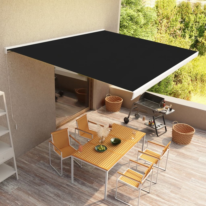Berkfield Manual Cassette Awning 500×300 cm Anthracite