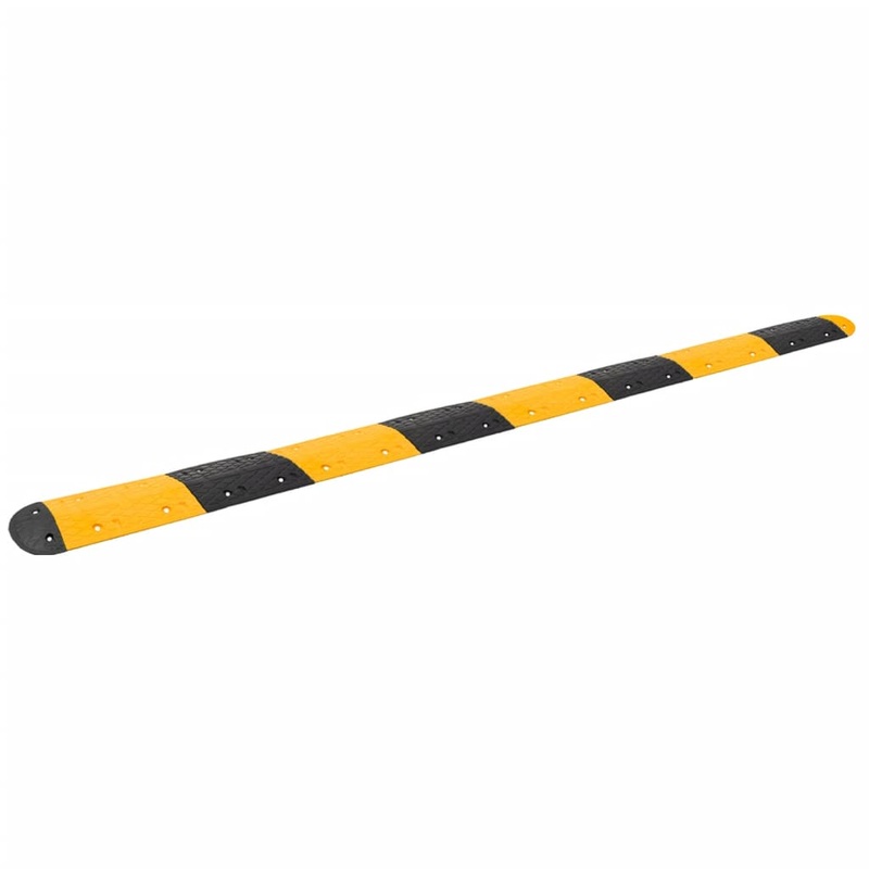 Berkfield Speed Hump Yellow&Black 420×32.5×4 cm Rubber