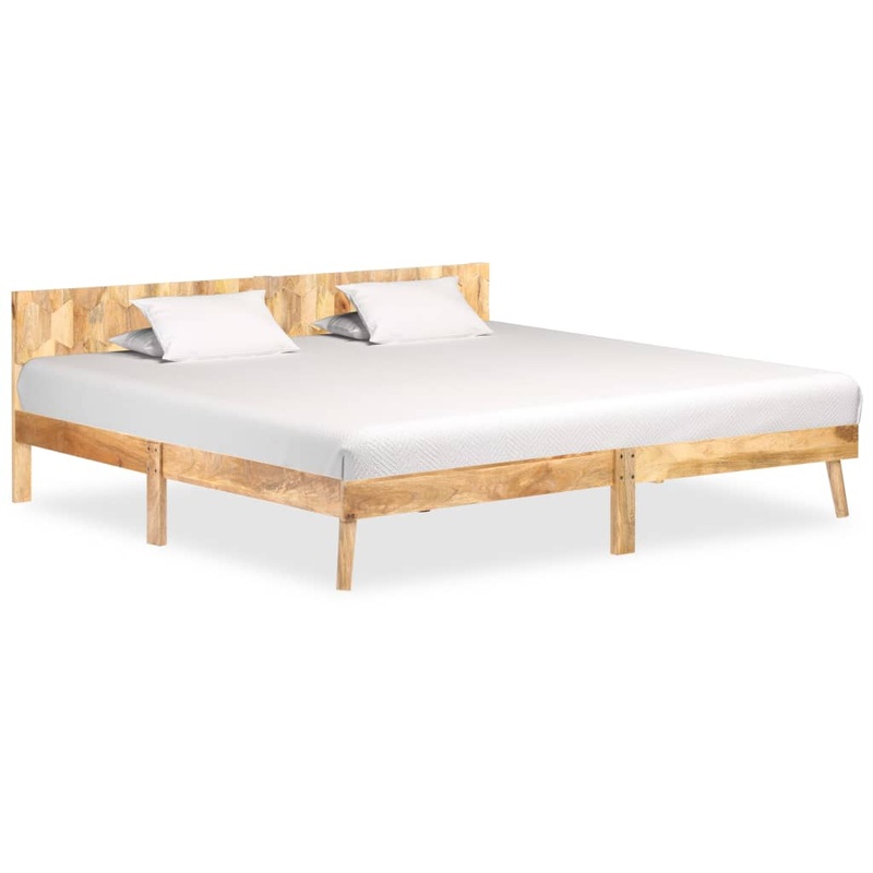 Berkfield Bed Frame Solid Mango Wood 200×200 cm