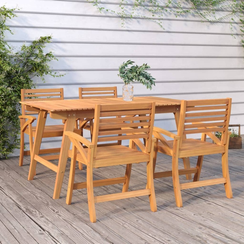 Berkfield Garden Table 150x90x75 cm Solid Wood Acacia