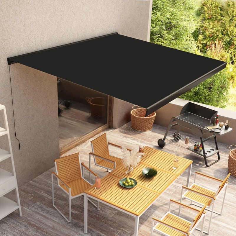 Berkfield Manual Cassette Awning 350×250 cm Anthracite