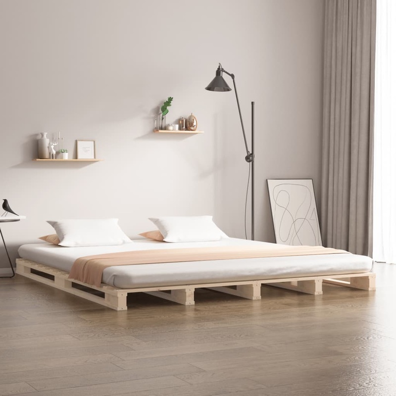 Berkfield Pallet Bed 140×200 cm Solid Wood Pine