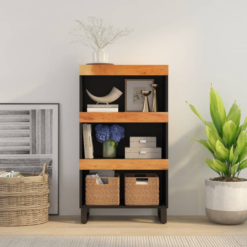 Berkfield Side Cabinet 60x33x107 cm Solid Wood Acacia
