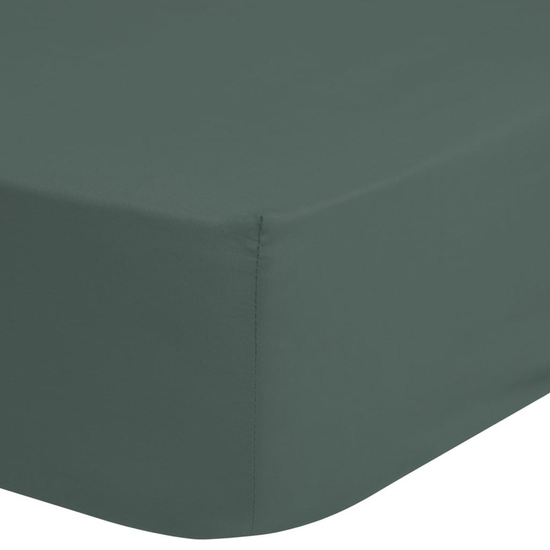 Good Morning Fitted Sheet 180×200 cm Olive