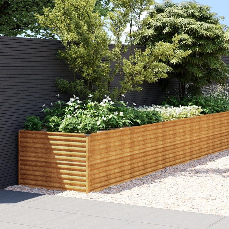 Berkfield Garden Raised Bed 770x100x69 cm Corten Steel
