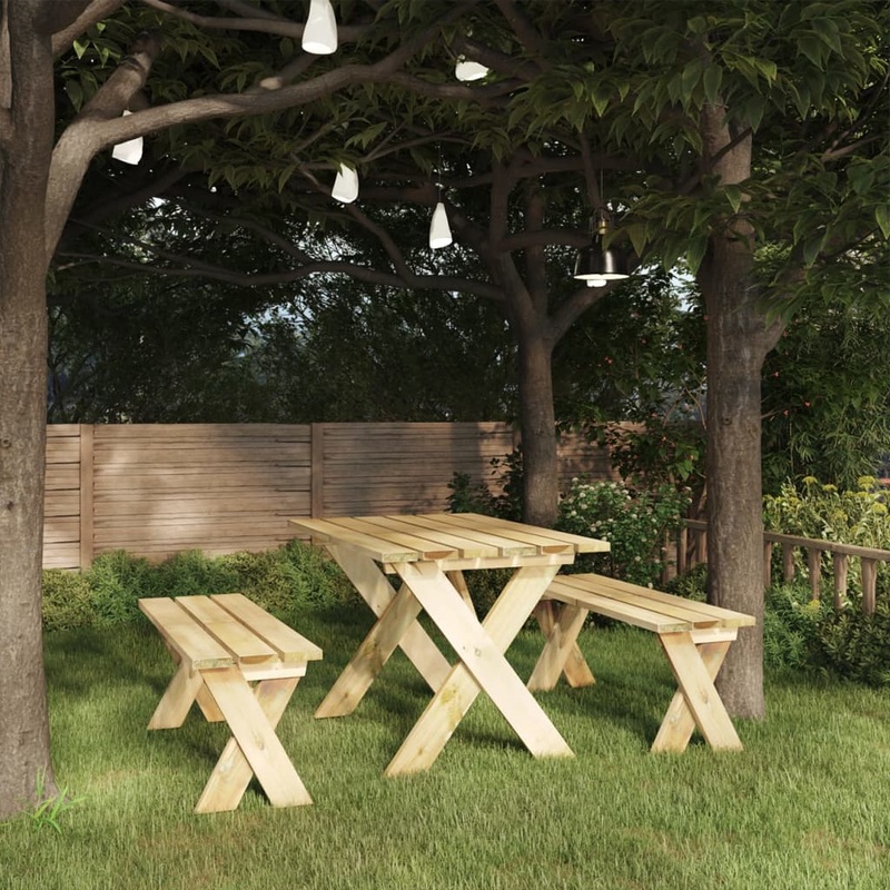 Berkfield Garden Table 110x73x70 cm Impregnated Pinewood
