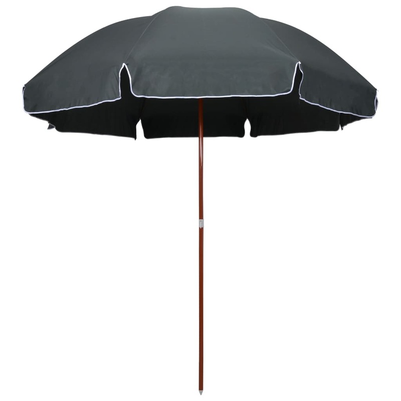 Berkfield Parasol with Steel Pole 300 cm Anthracite