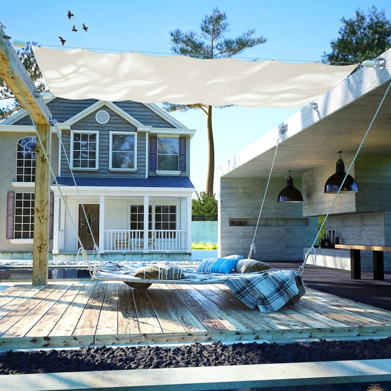 Berkfield Patio Awning Oxford Fabric 140×420 cm Cream