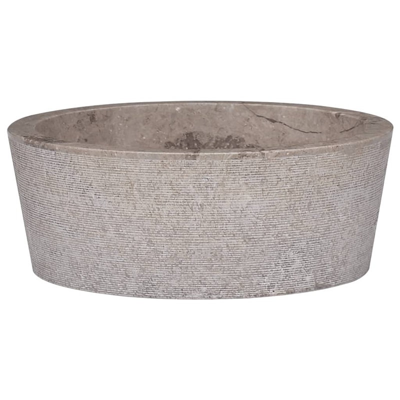 Berkfield Sink Grey 40×15 cm Marble