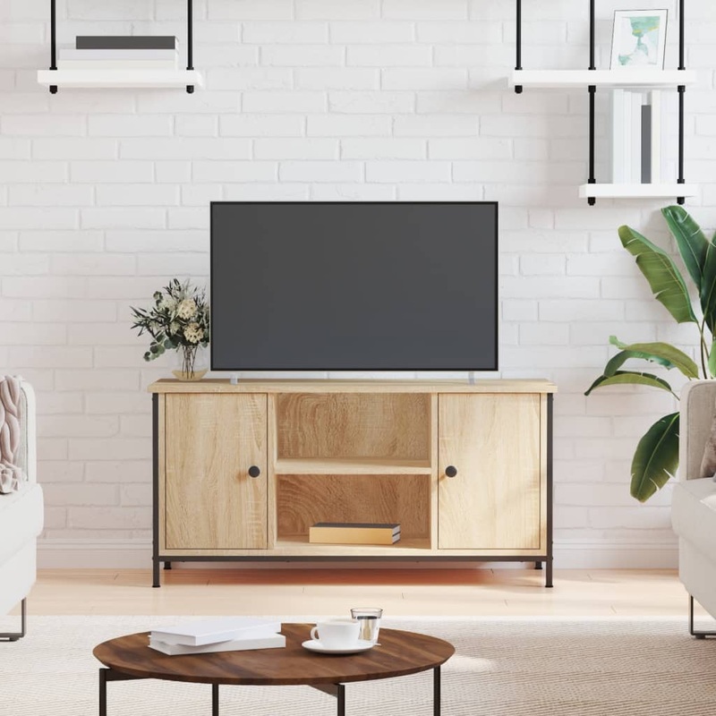 Berkfield TV Cabinet Sonoma Oak 100x40x50 cm Engineered Wood