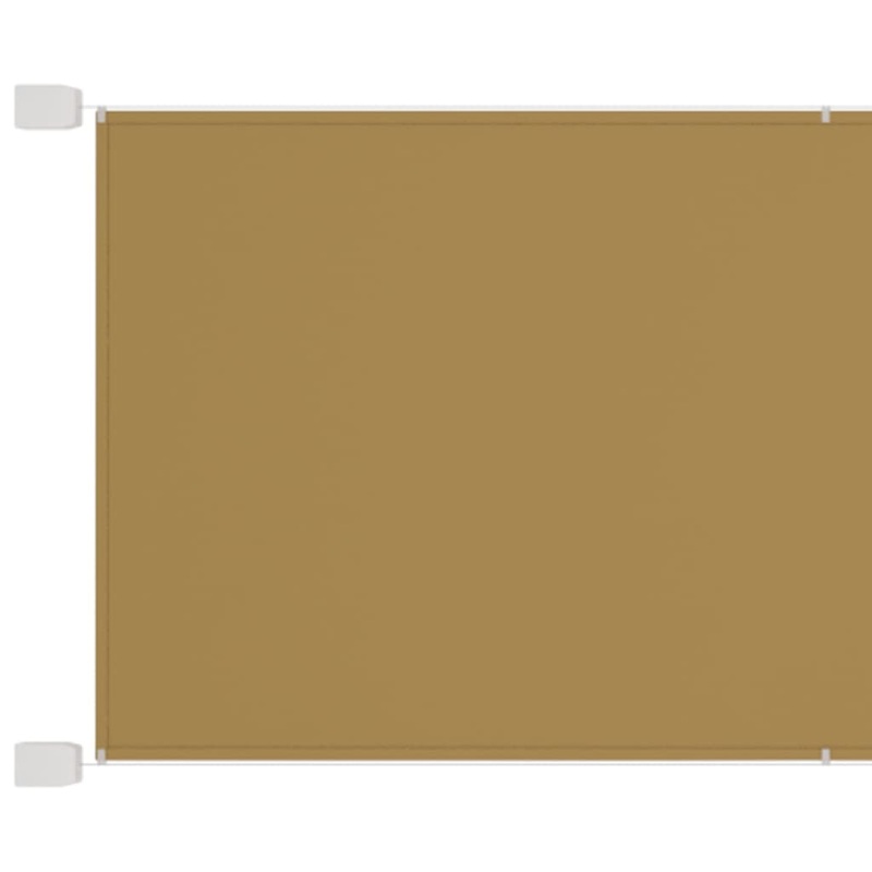 Berkfield Vertical Awning Beige 140×420 cm Oxford Fabric