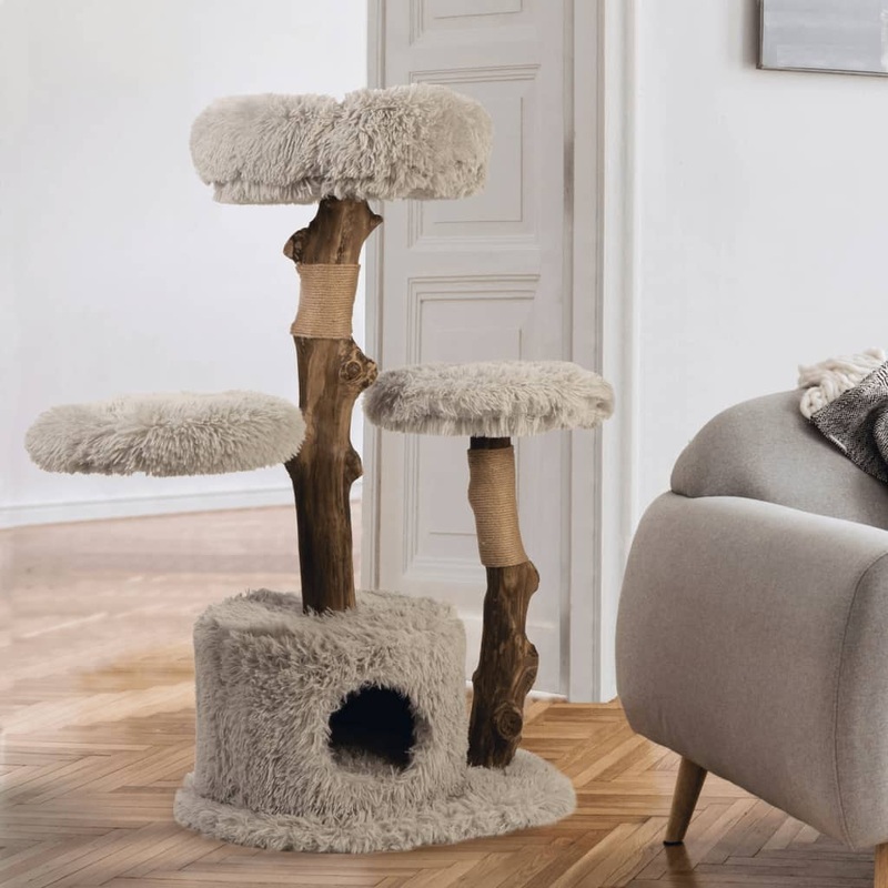 Designed by Lotte Cat Scratching Tree Ziza 60x45x100 cm Wood
