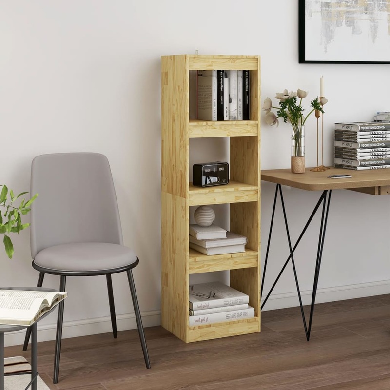 Berkfield Book Cabinet Room Divider 40x30x135.5 cm Pinewood