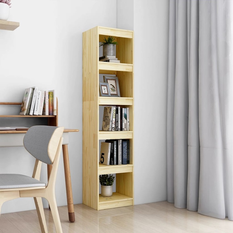 Berkfield Book Cabinet/Room Divider 40x30x167.5 cm Solid Pinewood