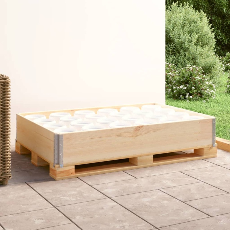Berkfield Pallet Collar 80×120 cm Solid Pine Wood