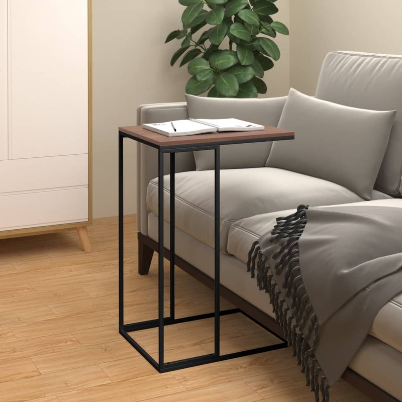 Berkfield Side Table Black 40x30x59 cm Engineered Wood