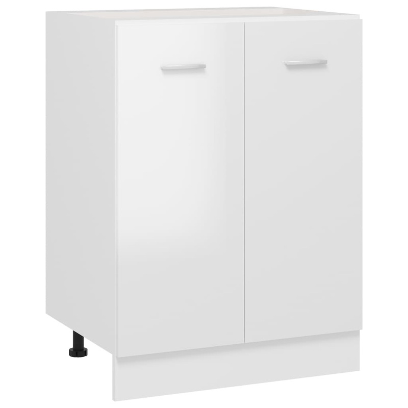 Berkfield Bottom Cabinet High Gloss White 60x46x81.5 cm Engineered Wood
