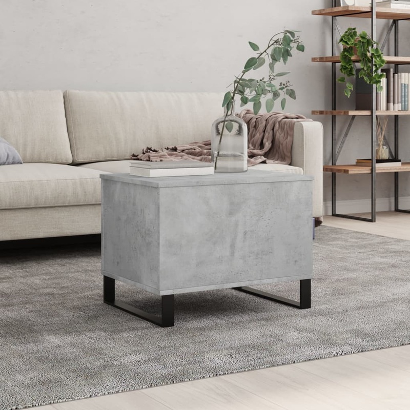 Berkfield Coffee Table Concrete Grey 60×44.5×45 cm Engineered Wood