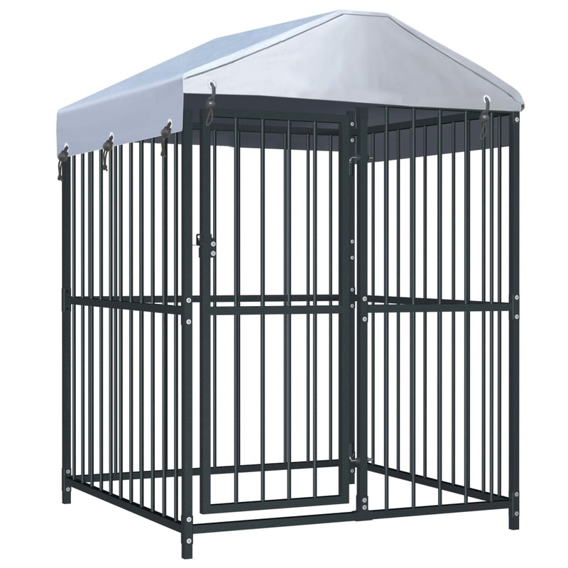 Berkfield Outdoor Dog Kennel with Roof 120x120x150 cm