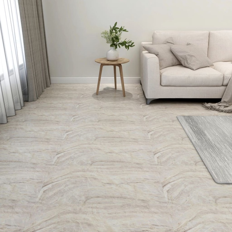 Berkfield Self-adhesive Flooring Planks 20 pcs PVC 1.86 m__ Beige