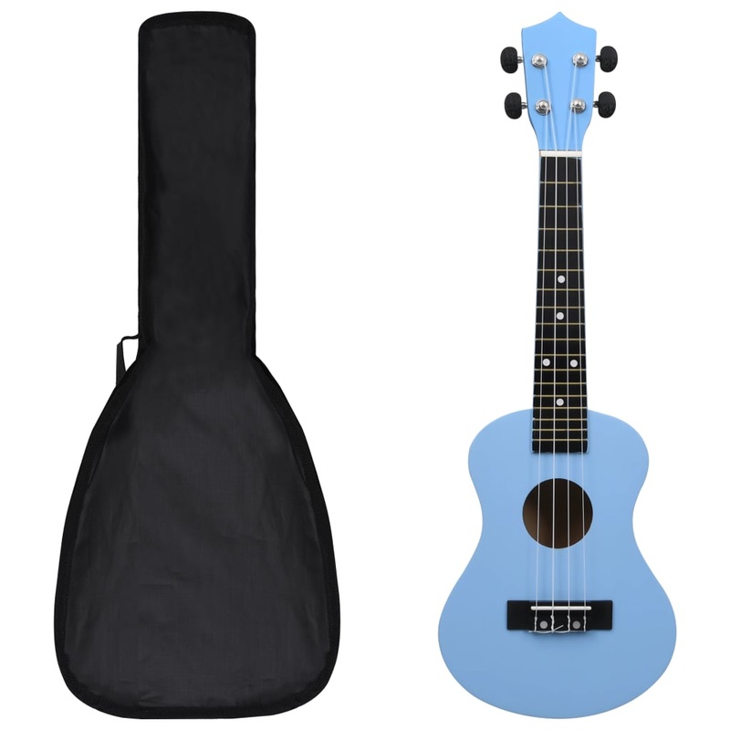 Berkfield Soprano Ukulele Set with Bag for Kids Baby Blue 23