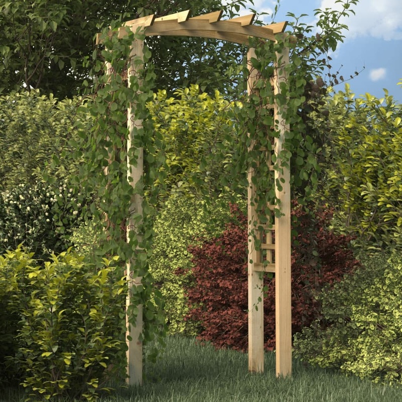 Berkfield Trellis Arch 110x60x210 cm Impregnated Solid Wood Pine