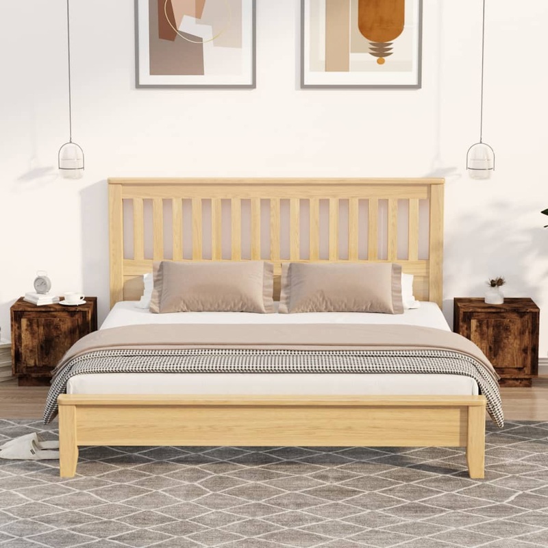 Berkfield Bedside Cabinets 2 pcs Smoked Oak 44x35x45 cm Engineered Wood