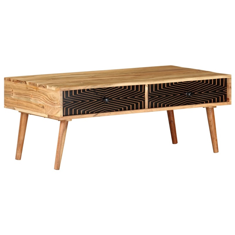 Berkfield Coffee Table 100x50x39 cm Solid Acacia Wood