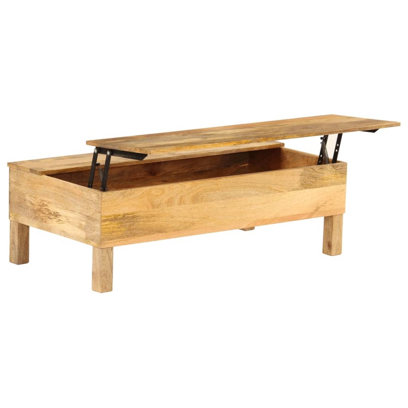 Berkfield Coffee Table Solid Mango Wood 110x55x35 cm