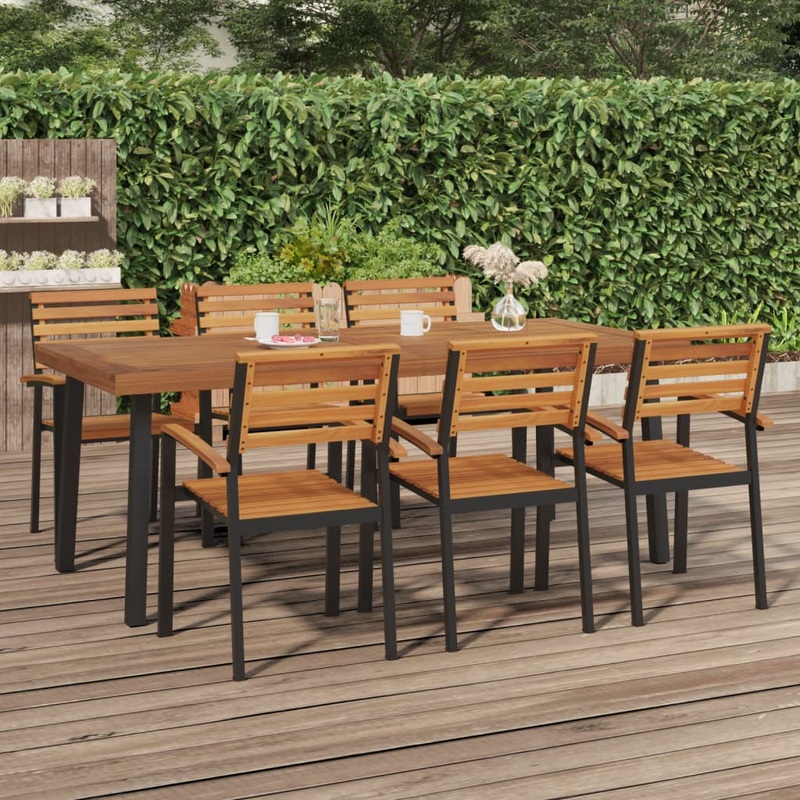 Berkfield Garden Table 200x100x75 cm Solid Wood Acacia