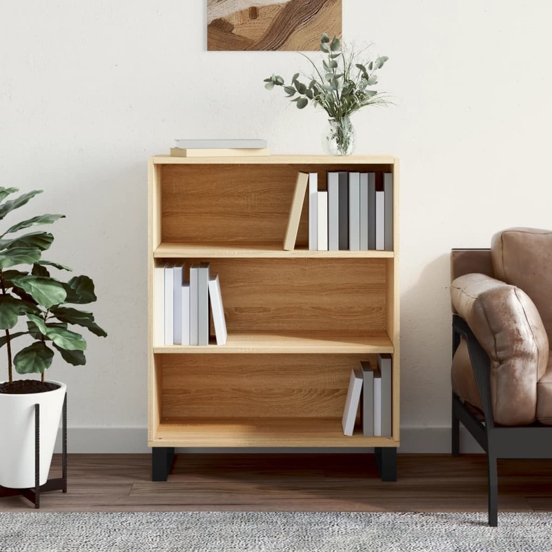 Berkfield Shelf Cabinet Sonoma Oak 69.5×32.5×90 cm Engineered Wood