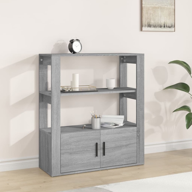 Berkfield Sideboard Grey Sonoma 80x30x90 cm Engineered Wood
