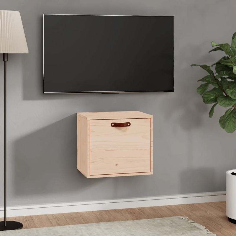 Berkfield Wall Cabinet 40x30x35 cm Solid Wood Pine