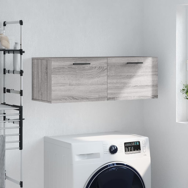Berkfield Wall Cabinet Grey Sonoma 100×36.5×35 cm Engineered Wood
