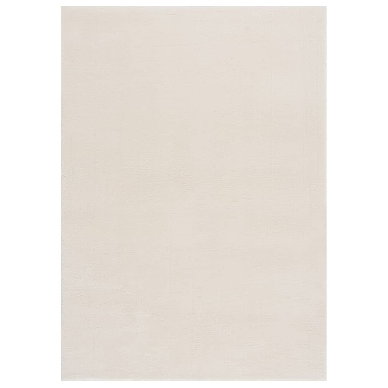 Berkfield Washable Rug Soft Shaggy 120×170 cm Anti Slip Cream
